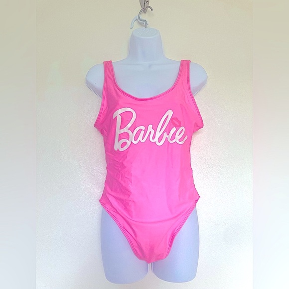 💕NWOT BARBIE Pink Swim Suit XL - Picture 8 of 9
